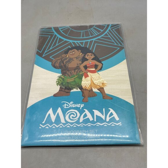 Disney Moana lithograph set limited edition 2000 set of 4 Maui 8x12" READ - Picture 2 of 11